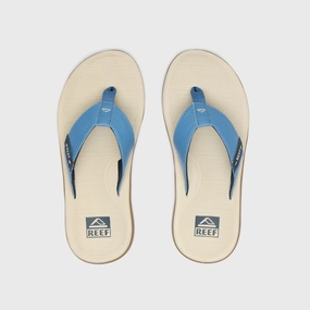 Griff Combat Flip Flops Reef Mens Santa Ana Flip Flops - Oat/Blue/Gum