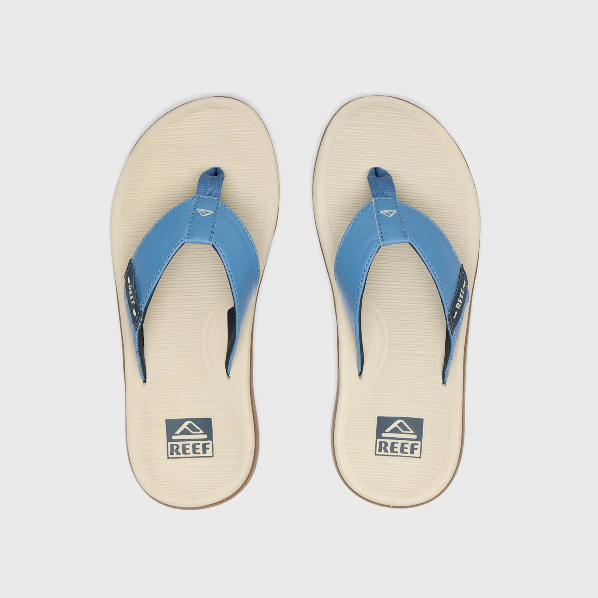 Banana Republic Leather Flip Flops Reef Mens Santa Ana Flip Flops - Oat/Blue/Gum
