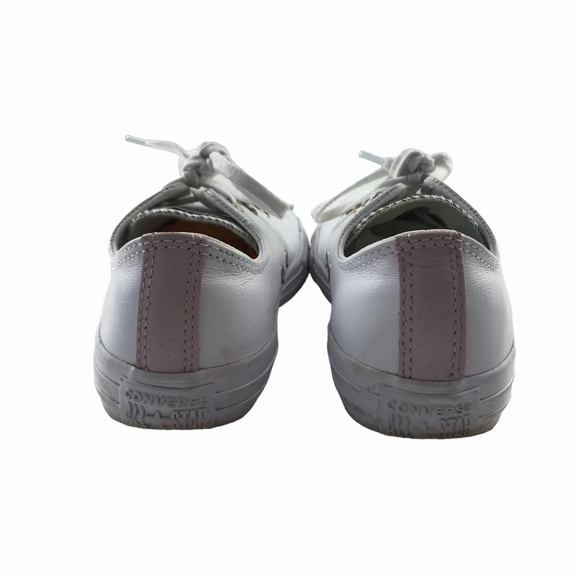 Patent Flat Shoes Converse trainers shoe size 3 white leather low tops Chuck Taylor All Star