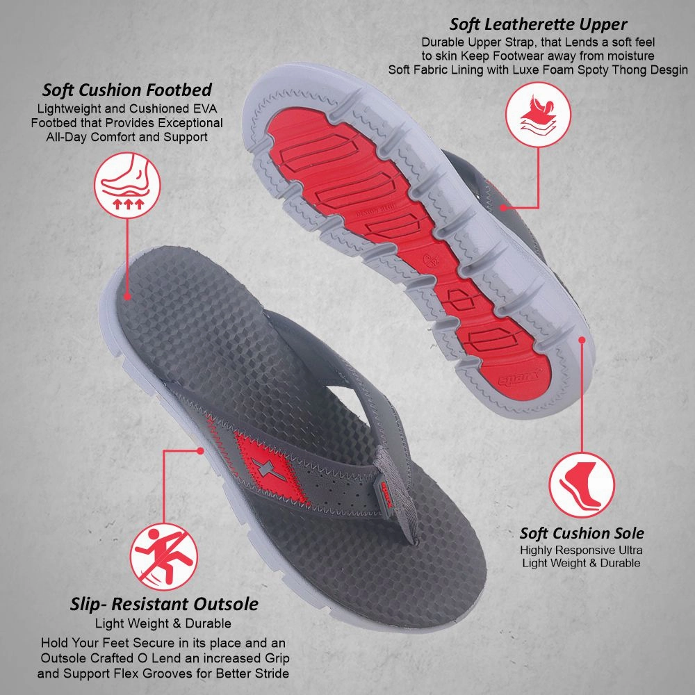 SPARX Flip flops for Gents SFG 132 Padding For Flip Flops