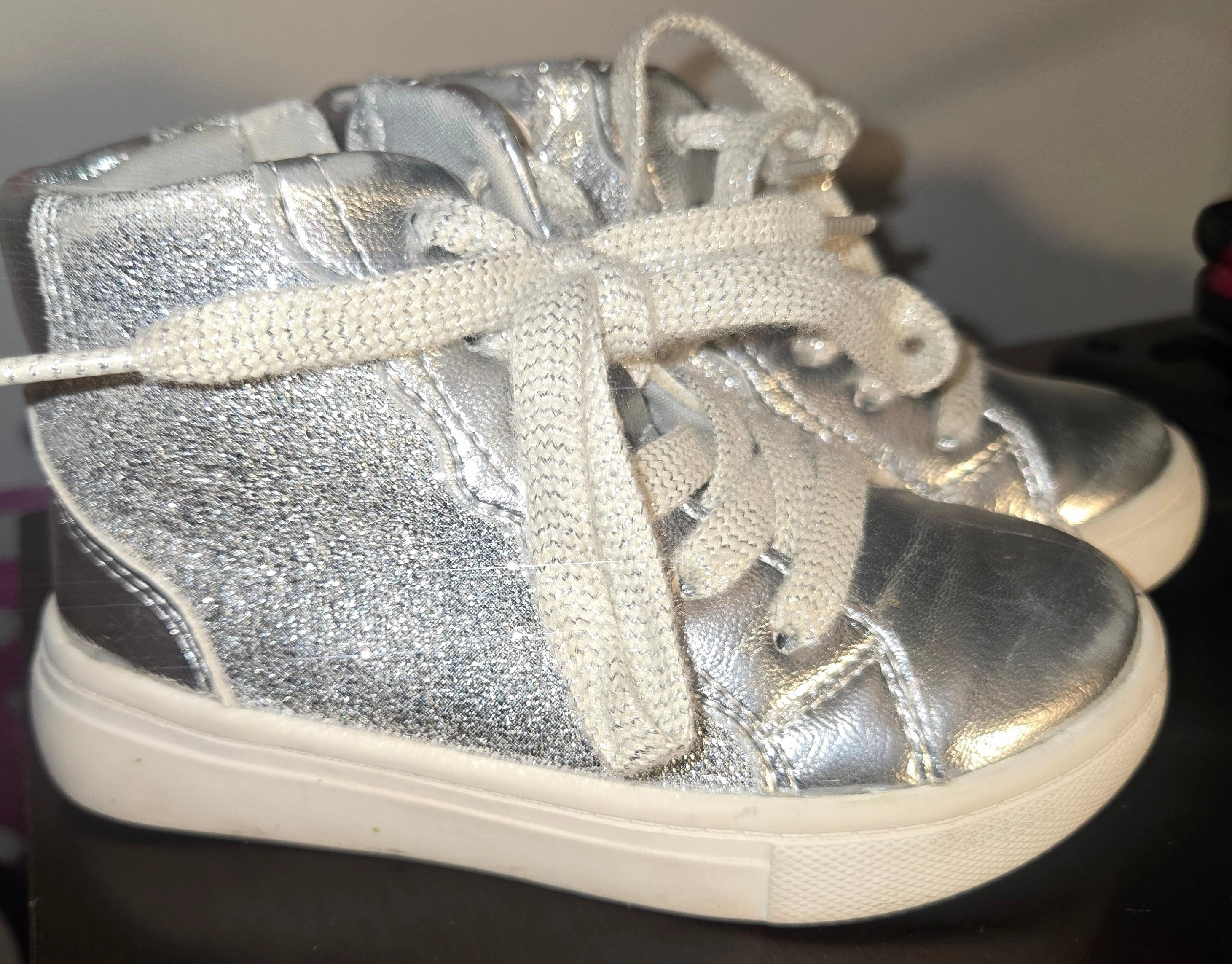 Dressage Boots Silver metallic boots - Shoes:           8 (Toddler)