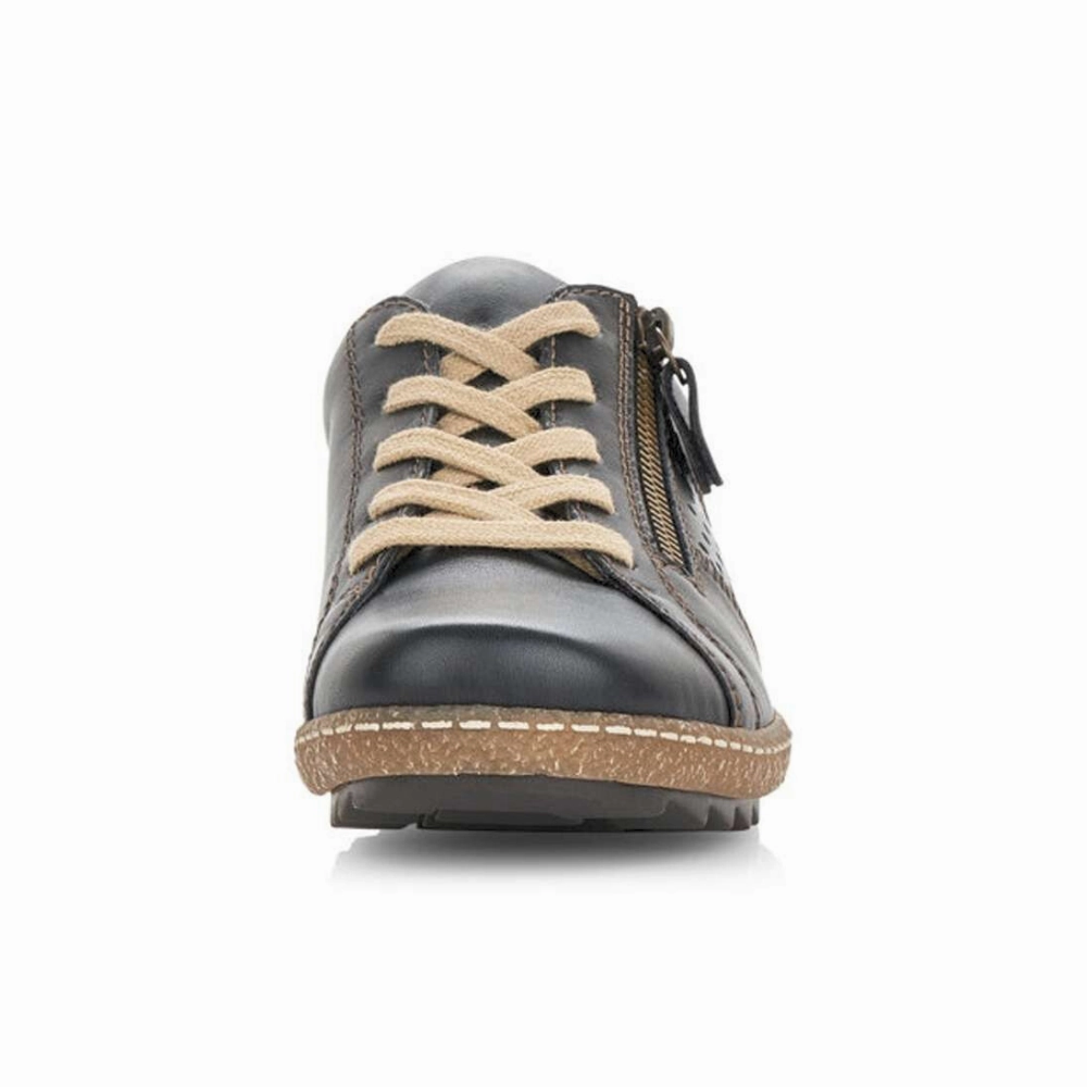 Next Casual Shoes Remonte Liv 17 Black Combi Leather Sneaker (Women's)