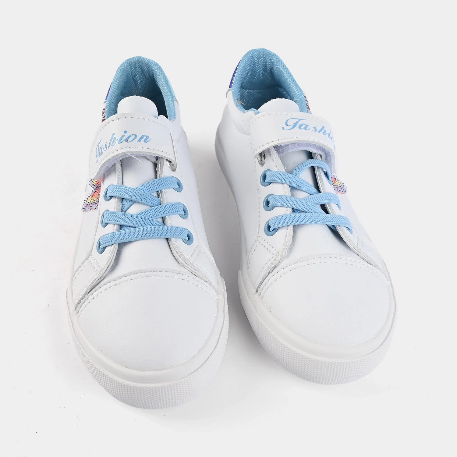 Girls Sneaker 5791-White/Blue Orthopedic Walking Shoes