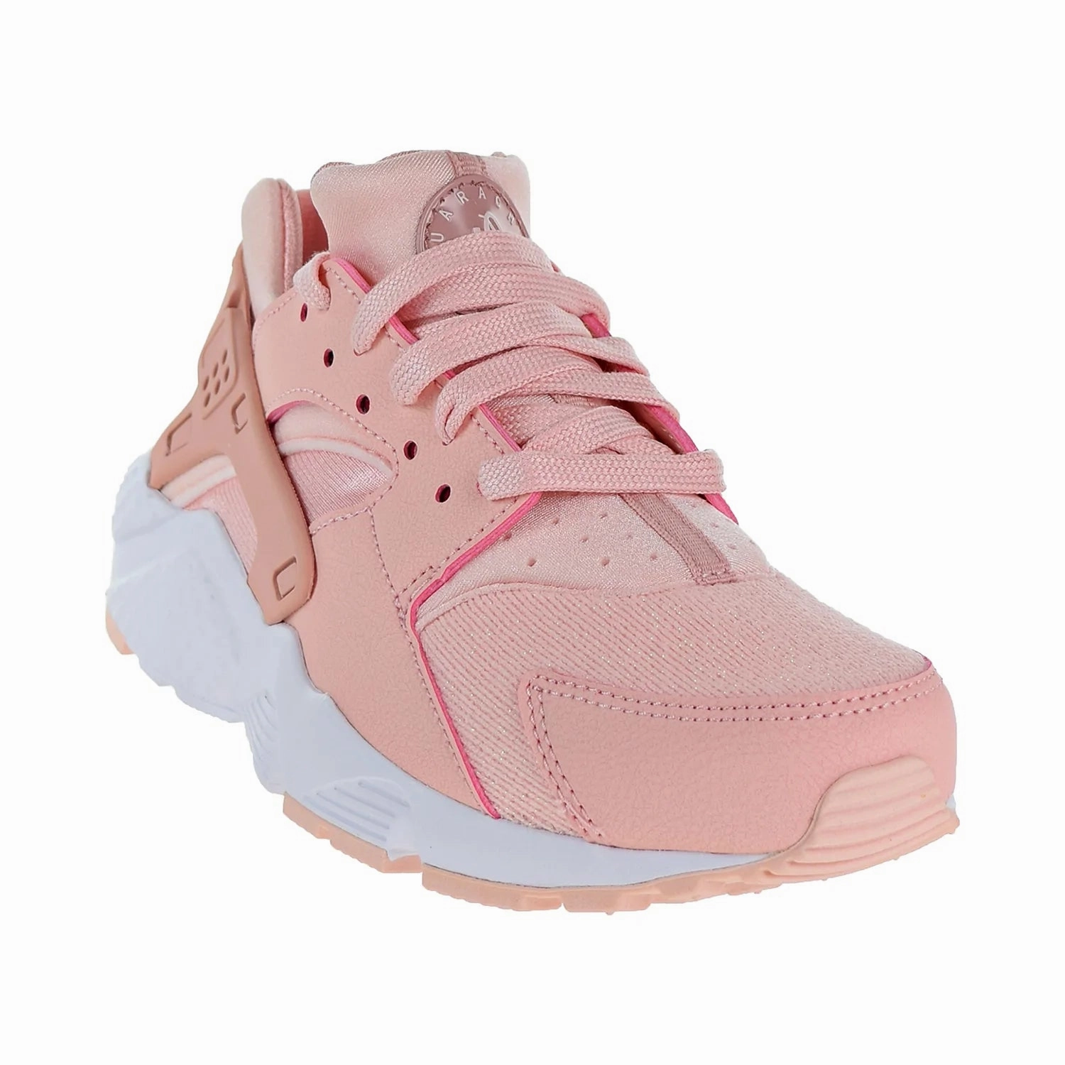 Best Walking Asics Shoes Nike Huarache Run SE Big Kids Shoes Storm Pink/Rust Pink/White