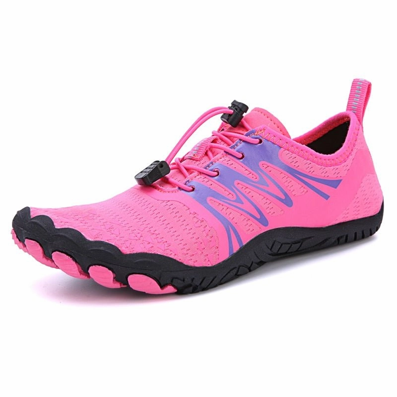 Ronhill Trail Shoes Rose Red Trail V-Runner Pro - Universal Non-Slip Barefoot Shoes