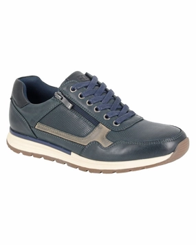 Route 21 Mens 6 Eye Lace Zip Leisure Shoes Mens Dryjoys Tour Casual Golf Shoes