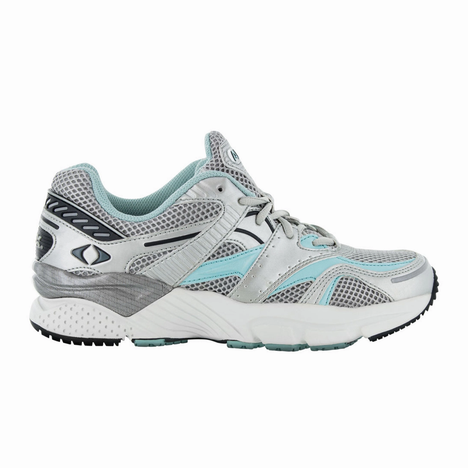Apex X527 Boss Runner X-Last Active Shoe (Women) - Silver/Blue Stability In Running Shoes