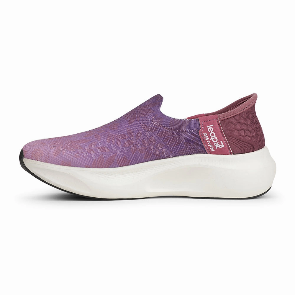 Running Shoes For Pronators Leap7x Sports Purple Walking Shoes For Women EAZYGO-5L By Liberty