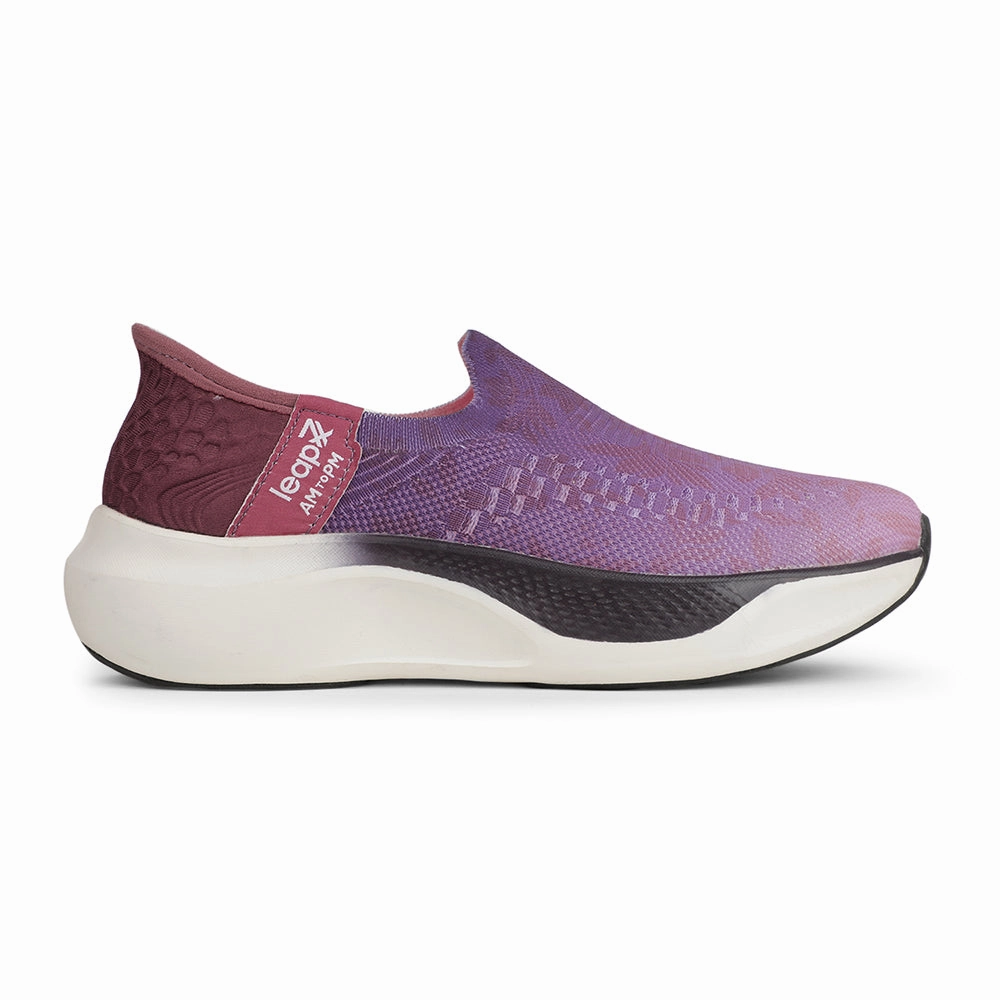 Leap7x Sports Purple Walking Shoes For Women EAZYGO-5L By Liberty Best Running Shoes Outside