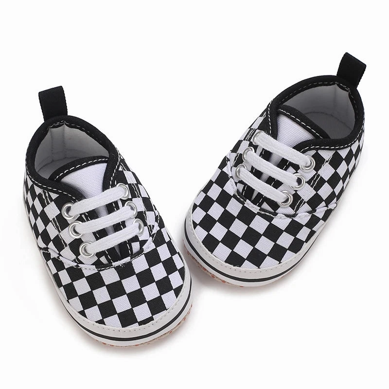 Anti-slip Soft Plaid Unisex Canvas Sneakers
