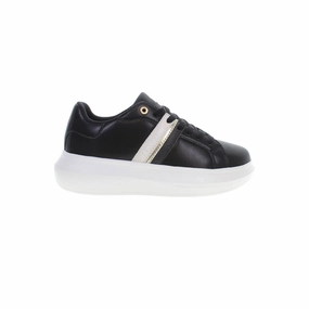 Easy Sneakers U.S. POLO ASSN. Black Polyester Women Sneaker