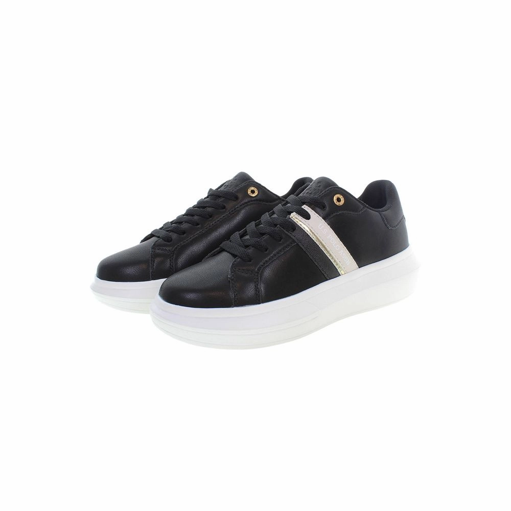 U.S. POLO ASSN. Black Polyester Women Sneaker 608 Sneakers