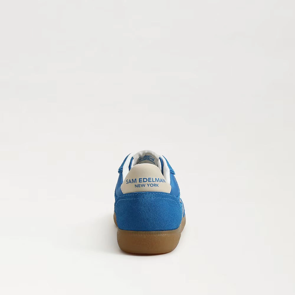 Sam Edelman Women's Kallen Sneaker | Splash Blue Suede Waterproof Lawn Shoes