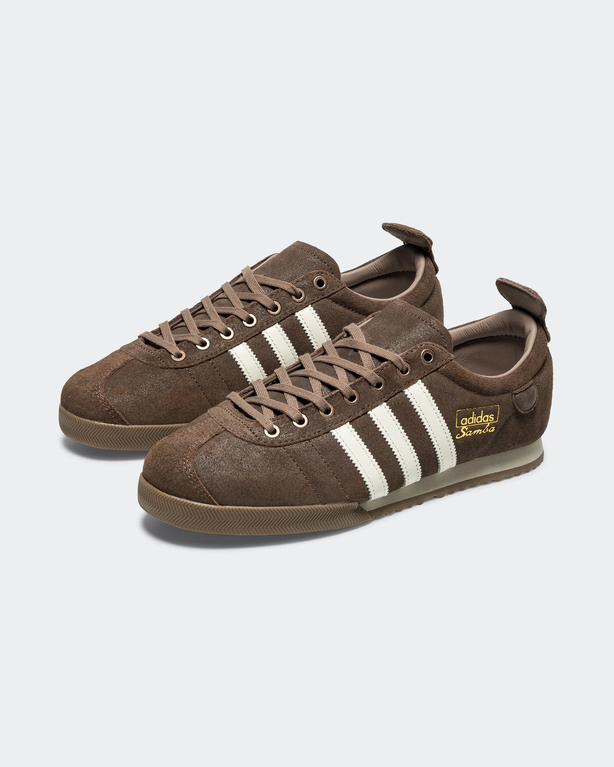 Adidas Treadmill Shoes Samba '62 - Brown/Off White-Gum