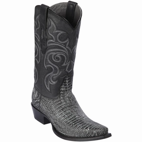 Sanded Black Lizard Skin Boots Frye Western Cowboy Boots