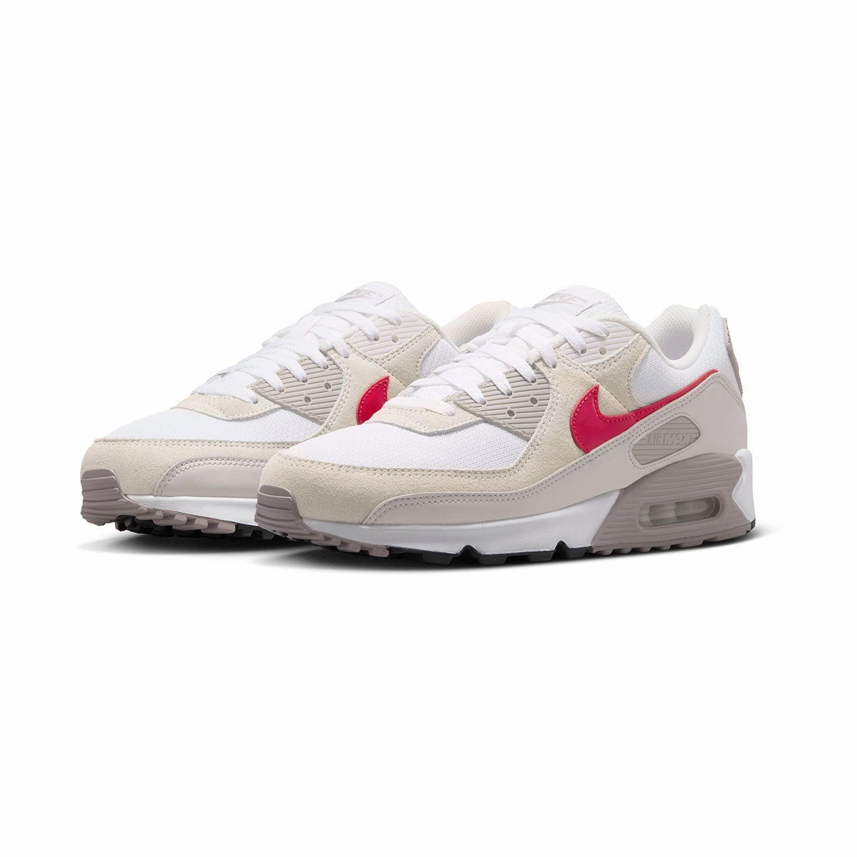 Flat Asics Shoes Nike Air Max 90 'Summit White University Red' Men's Shoes