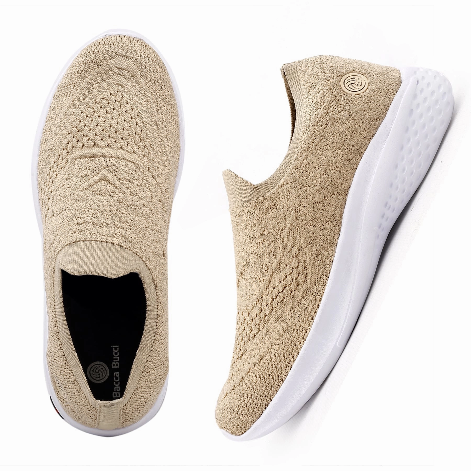 Free Run 3 Shoes Bacca Bucci Women's WALKER Slip-On Walking Breathable Mesh Sports Shoes Sneakers