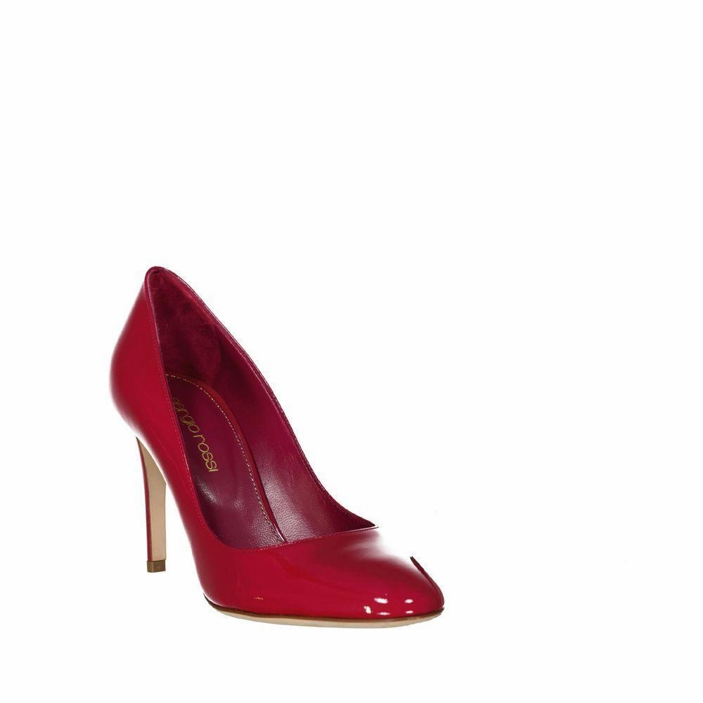 Sergio Rossi Red Calfskin High Heel Pumps I Want To Run But I Don't Like Running Shoes