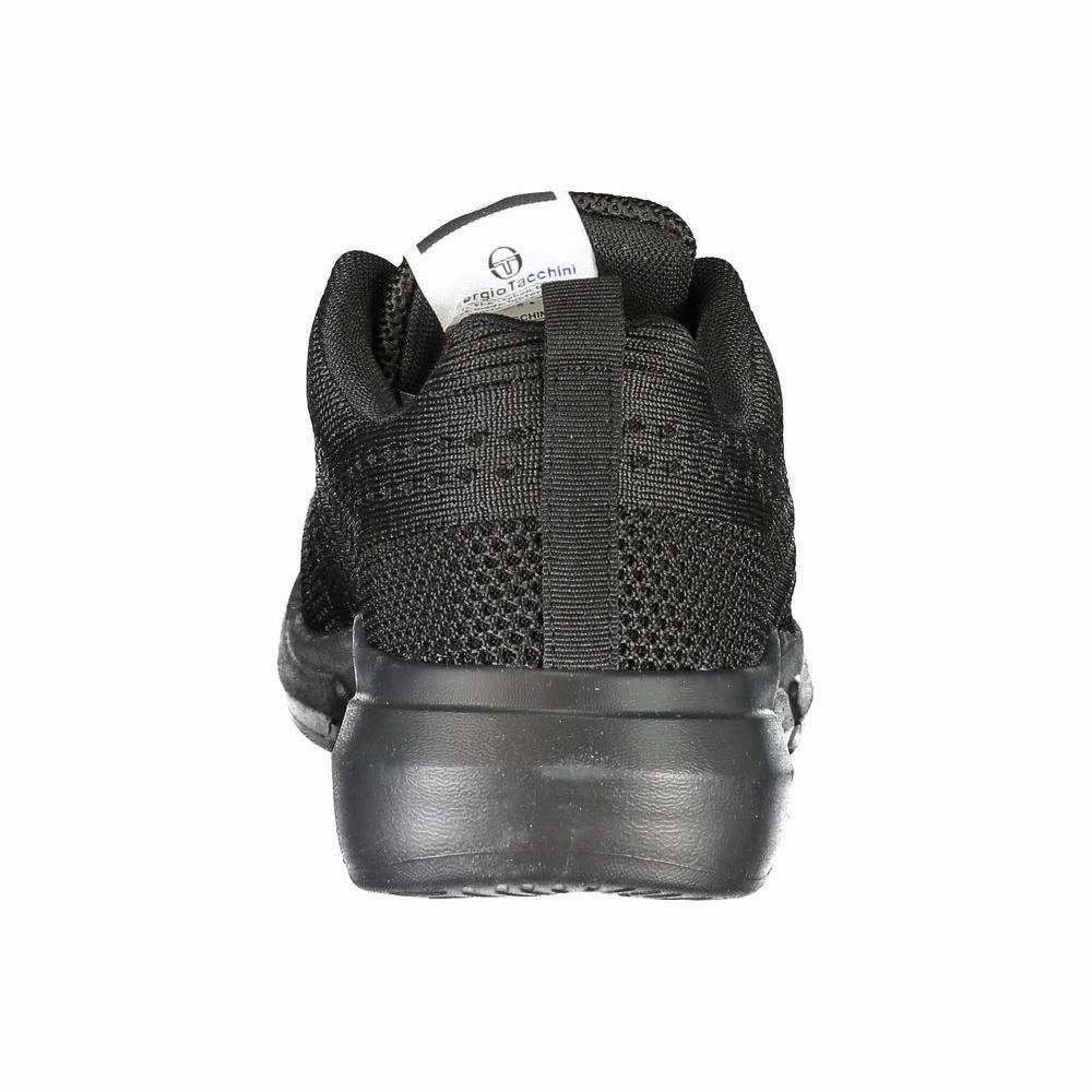 Sergio Tacchini Sleek Black Lace-up Sneakers with Contrast Detailing Dunk Low Valentine's Day Retro Casual Shoes