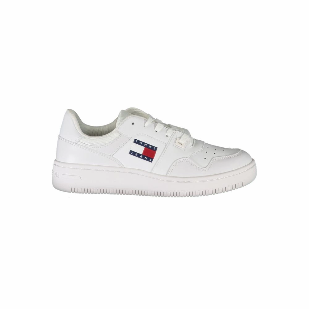 Sneakers In Trend Tommy Hilfiger White Leather Women Sneaker