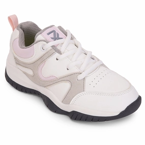 Leap7x Light Grey Sports Lacing Running Shoes For Kids CANON-2E By Liberty 4dfwd 3 Running Shoes