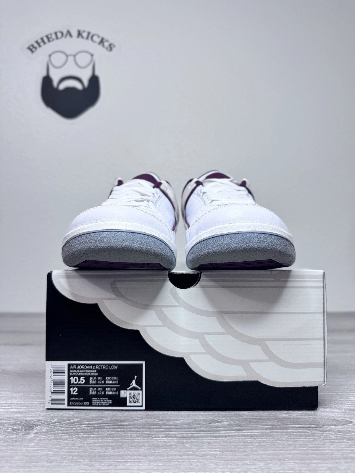 Gore Tex Asics Shoes Size 10.5 - Nike Air Jordan 2 Retro Low Cherrywood DV9956103 Preowned