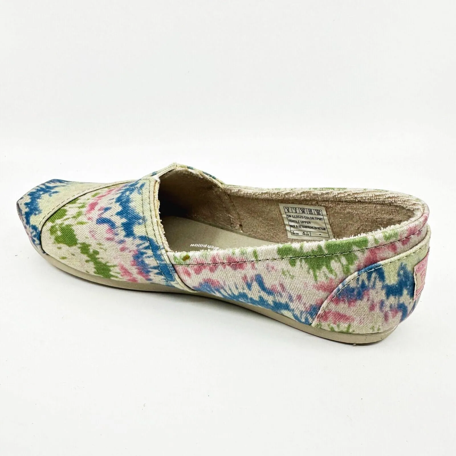 Best Shoes Plantar Fasciitis Skechers Bobs Plush Color Castle Taupe Multi Womens Size 6 Casual Flats