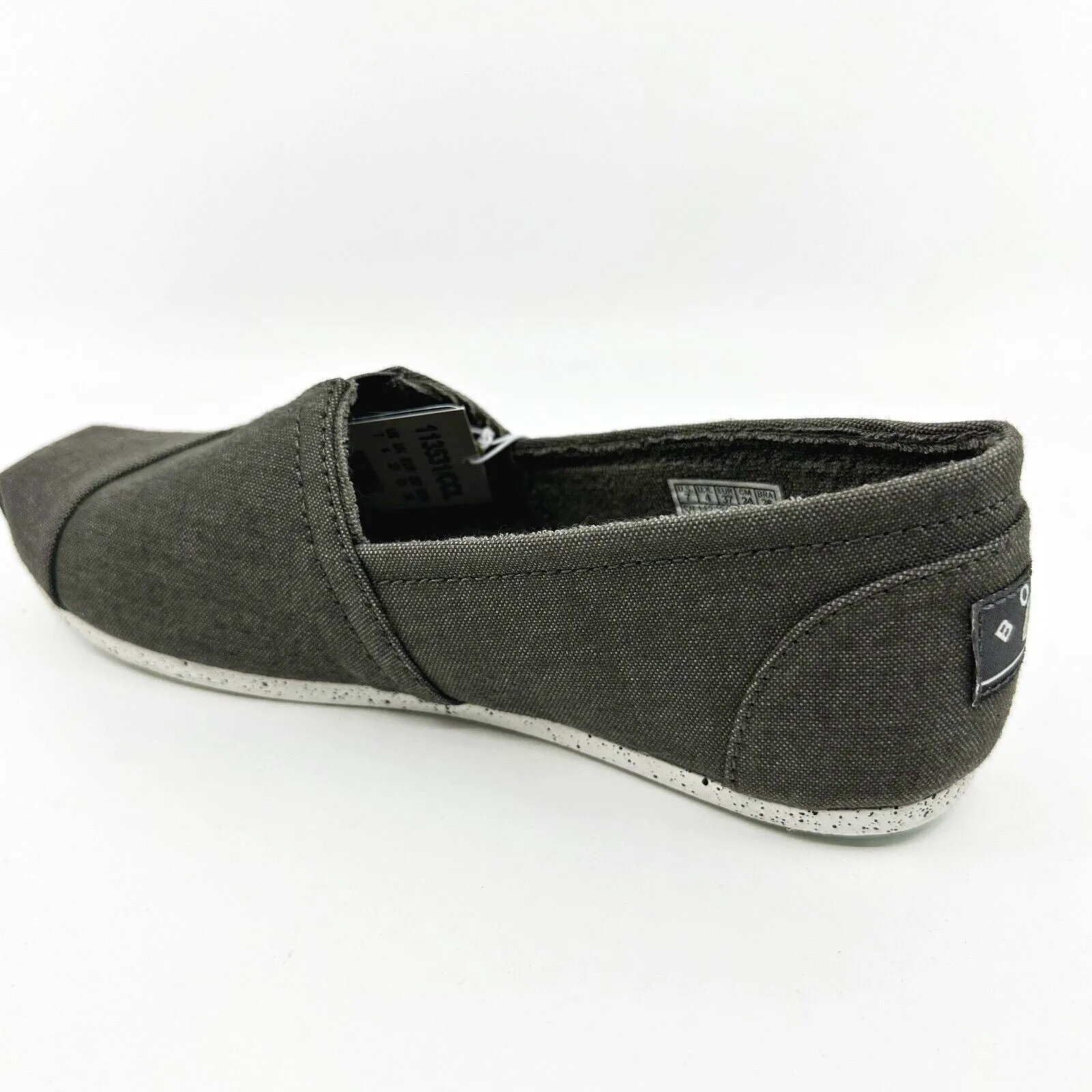 Skechers Bobs Plush Natural Kiss Charcoal Womens Size 7 Casual Flats Weightlifting Shoes Vs Flat Shoes