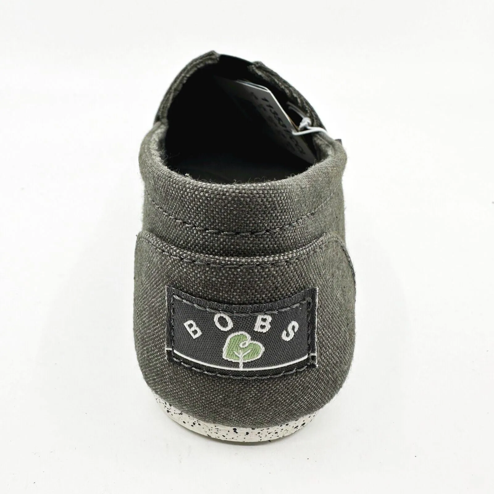 Skechers Bobs Plush Natural Kiss Charcoal Womens Size 7 Casual Flats Flat Shoes With Square Toe