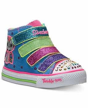 Skechers Girls' Twinkle Toes: Shuffles-Loving Hoots Casual Sneakers from Finish Line Sneakers For Pronation