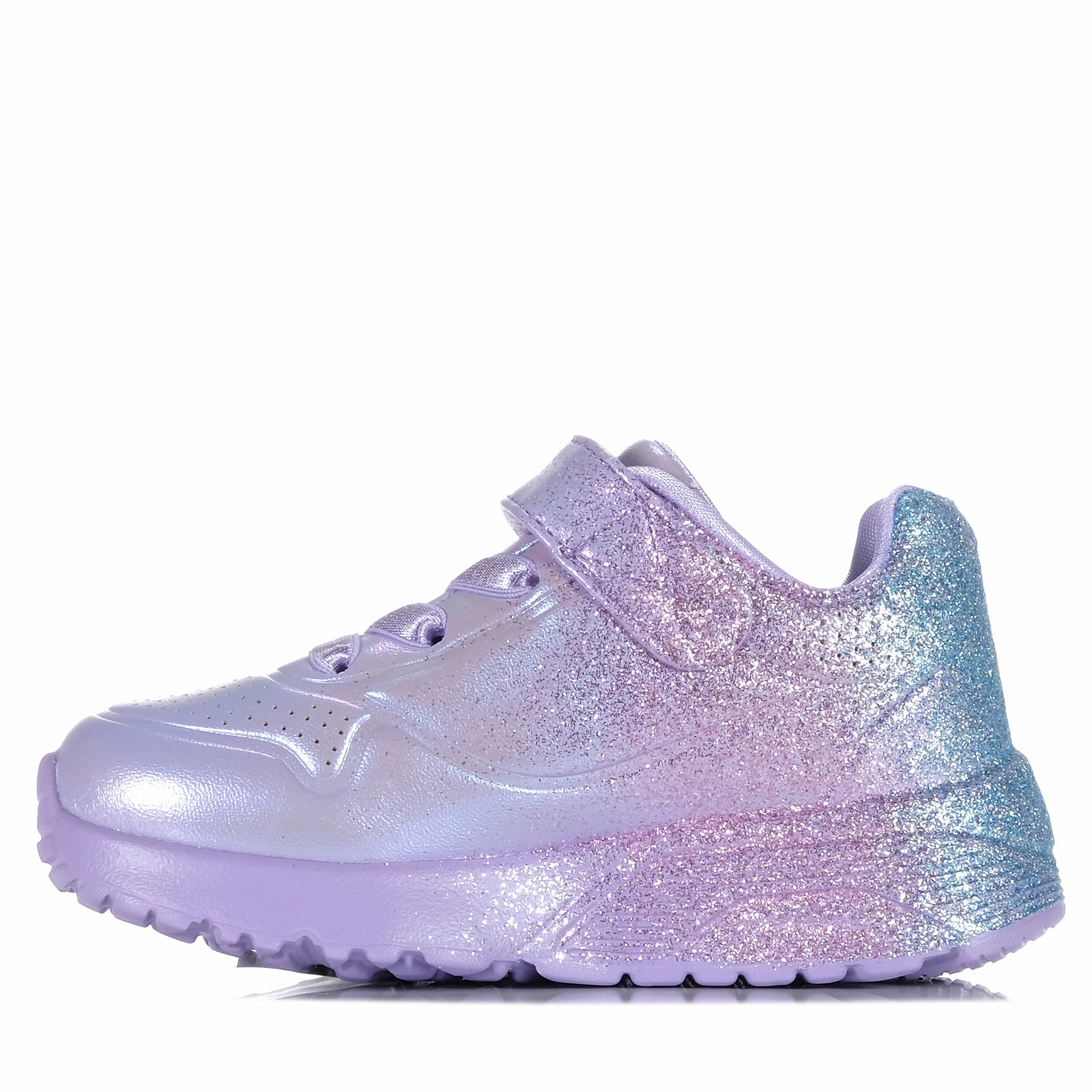 Suede Sneakers Skechers Infants' Uno Lite - Metallic Sparkle 310394N Lavender