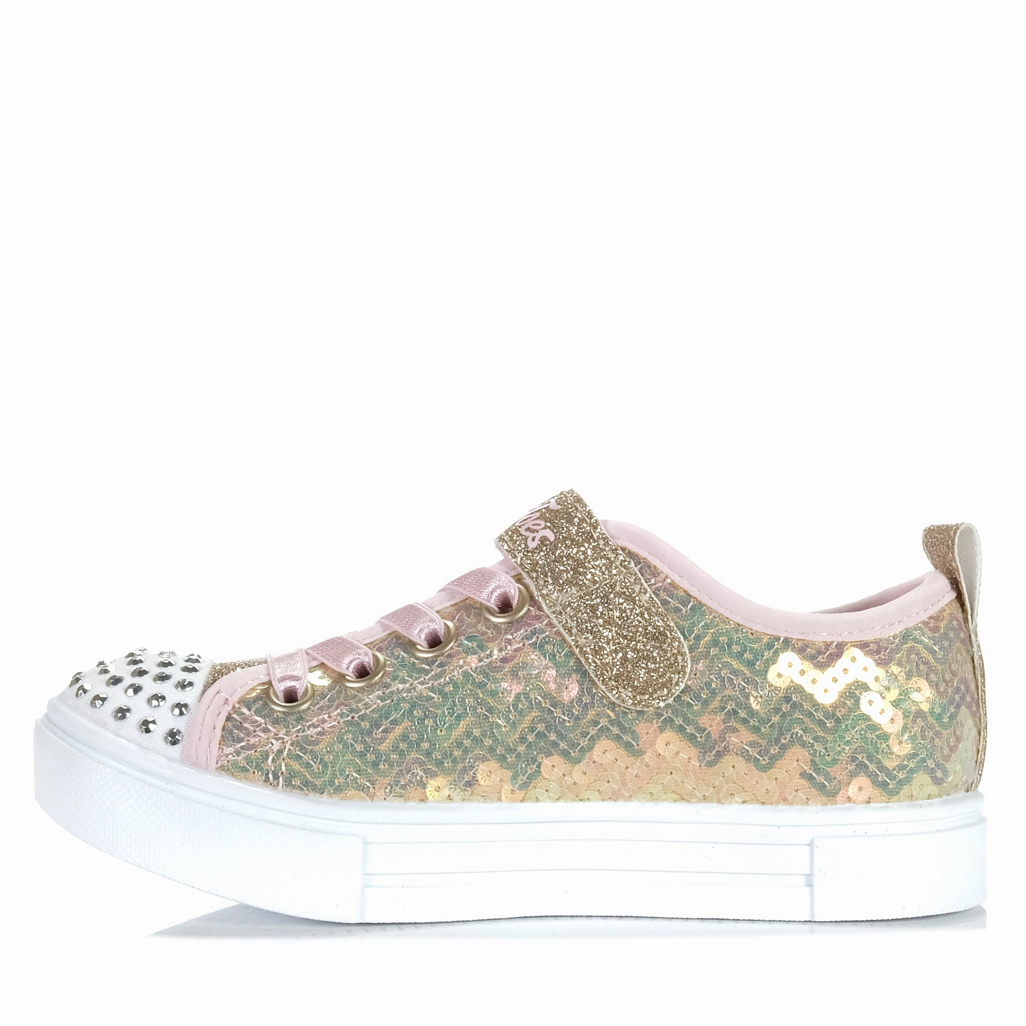 Jamal Crawford Sneakers Skechers Kids' Twinkle Sparks - Sequin Party 314812L Gold/Pink