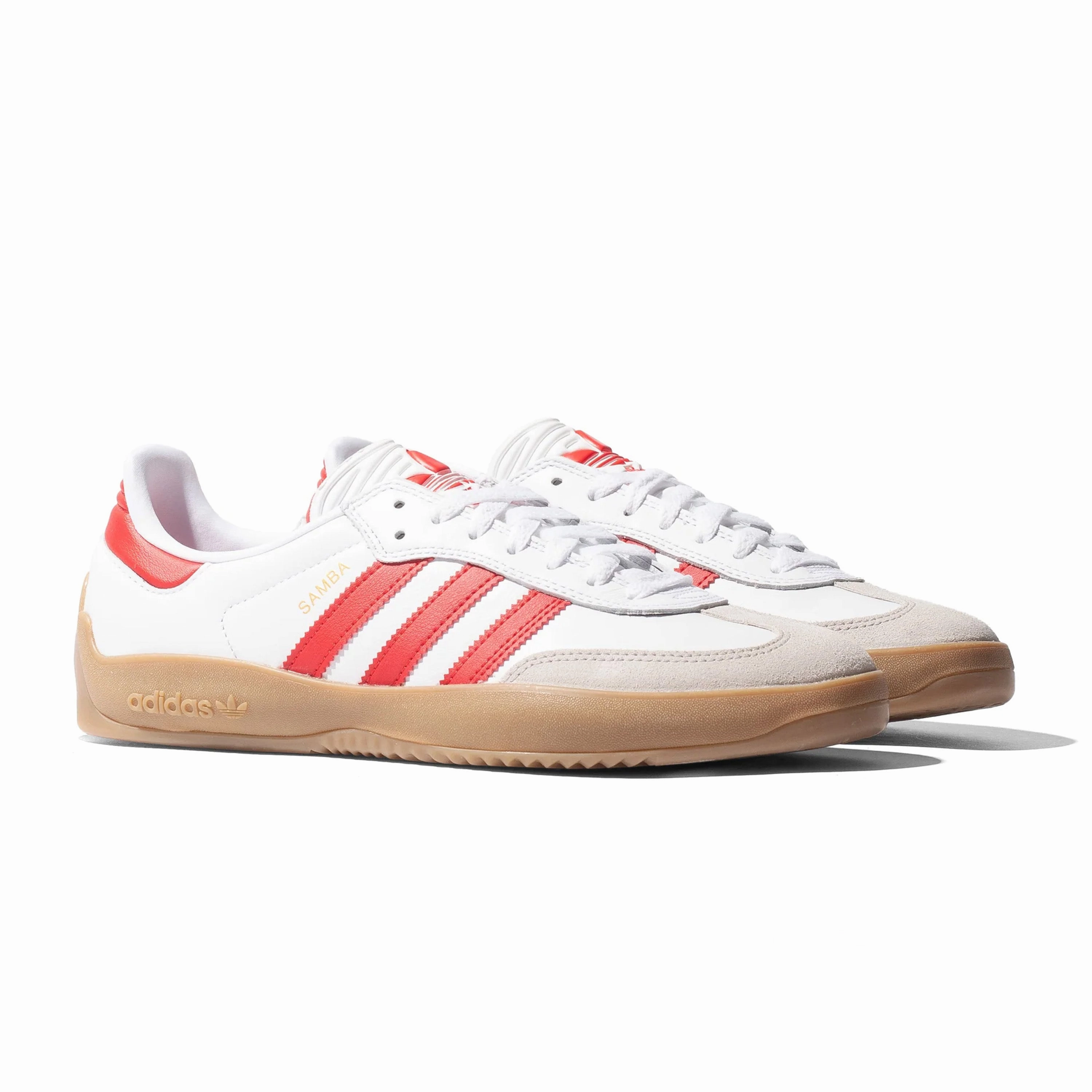 ADIDAS PUIG SAMBA ADV FLAT WHITE / BETTER SCARLET / GUM Adidas Shoes Copa Mundial