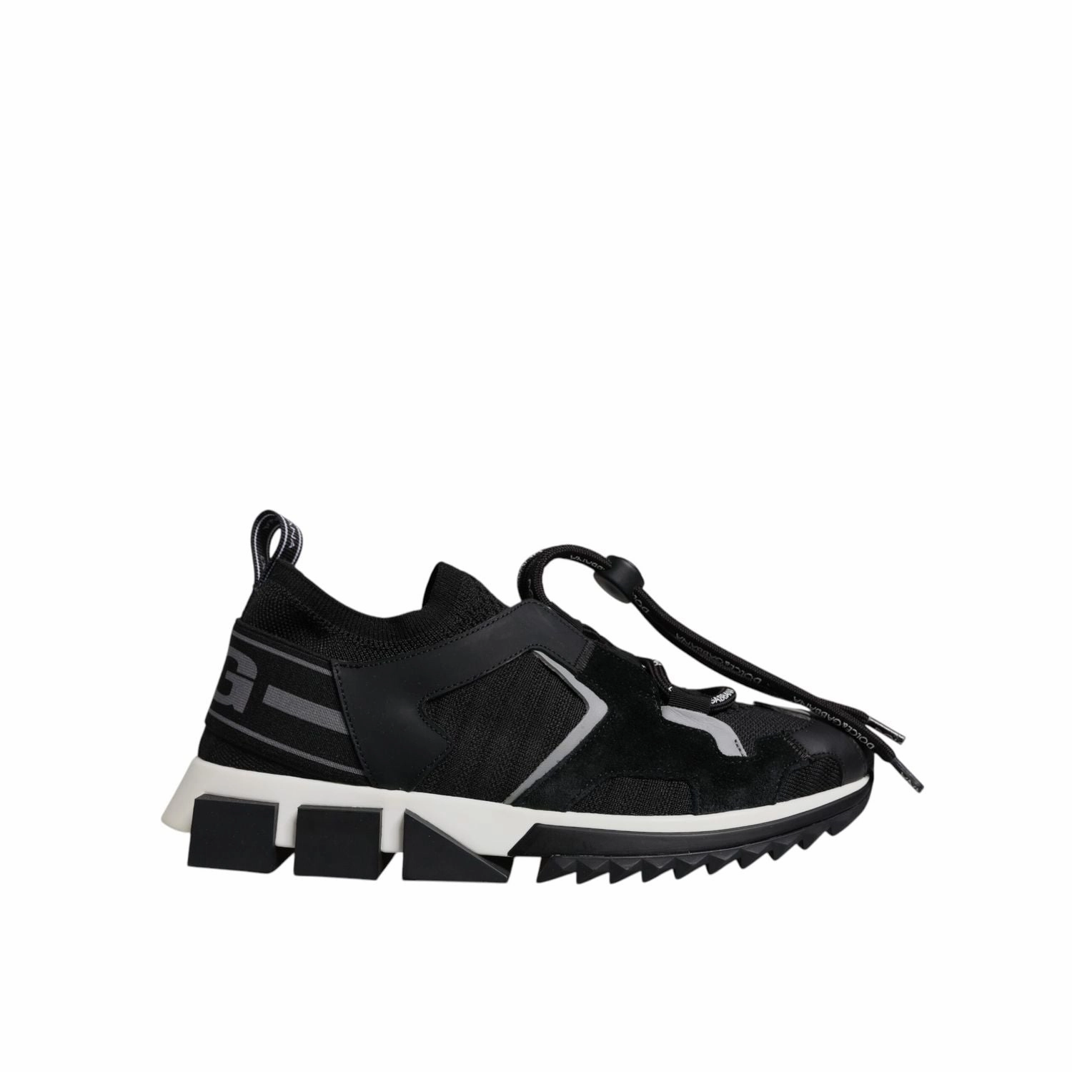 Flag Sneakers Dolce & Gabbana Black Mesh Sorrento Trekking Sneakers Shoes
