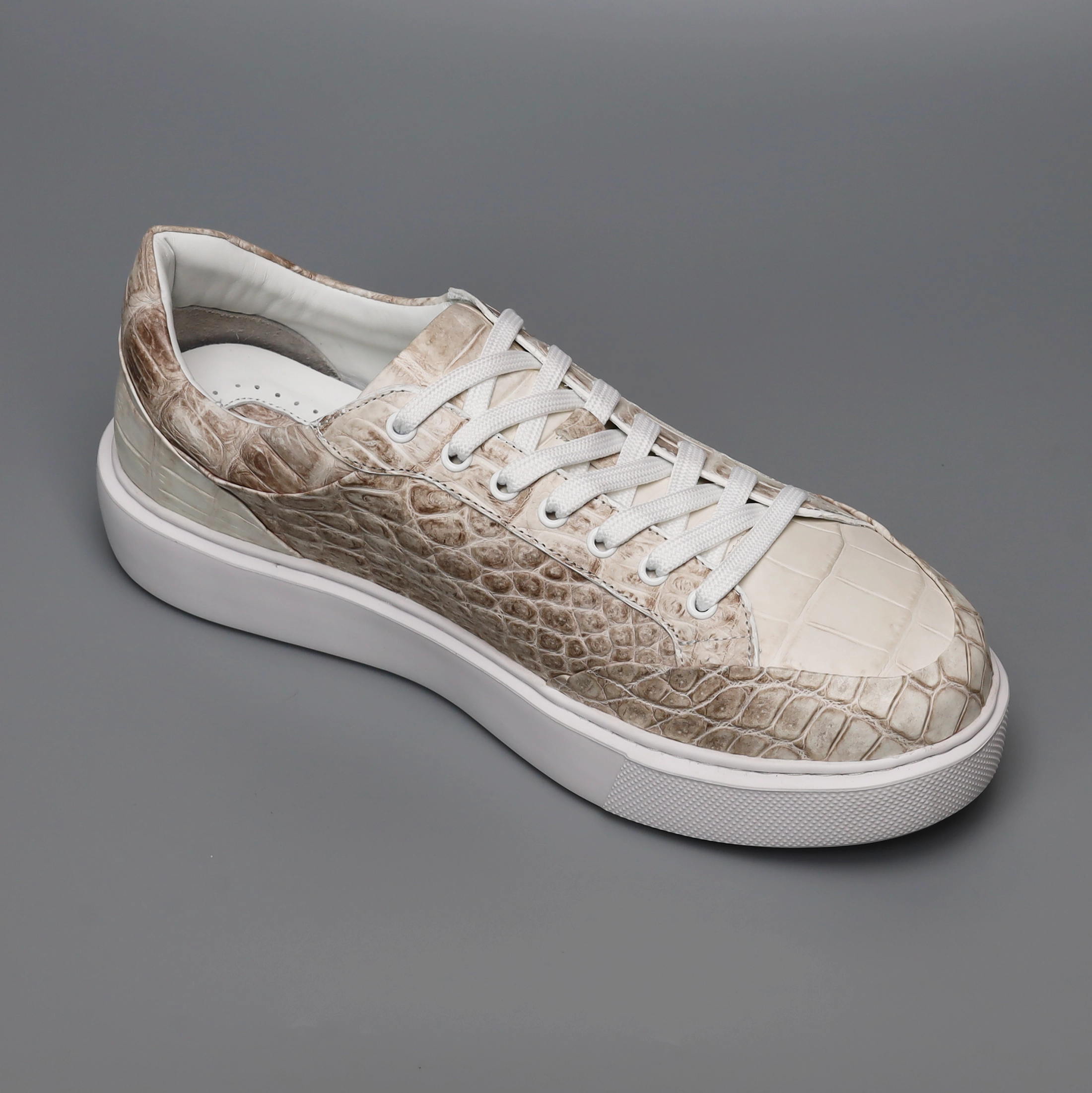 Air Force 1 Lv8 Se Casual Shoes Mens Himalaya Alligator Sneakers | Genuine Alligator Leather Casual Shoes  Exotic Luxury Style