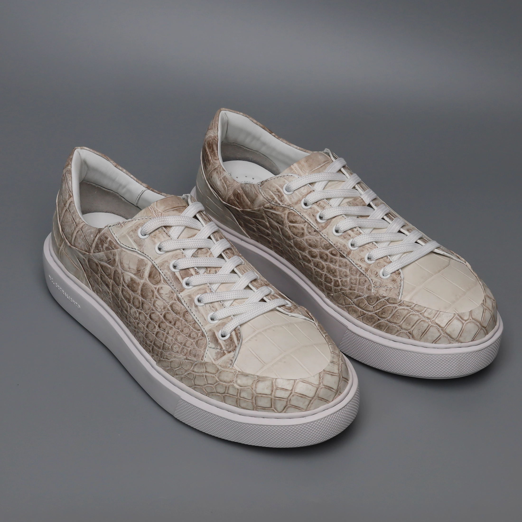 Mens Himalaya Alligator Sneakers | Genuine Alligator Leather Casual Shoes  Exotic Luxury Style Casual Shoes With Support