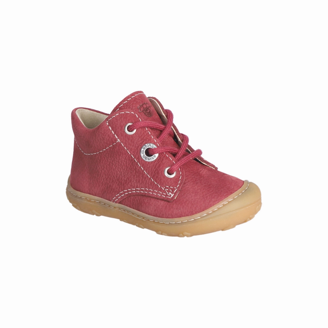 Ricosta Kids Boots | Cory Lace Up | Burgundy Barbados With Arch Support  Walking Shoe  Baby First Walking