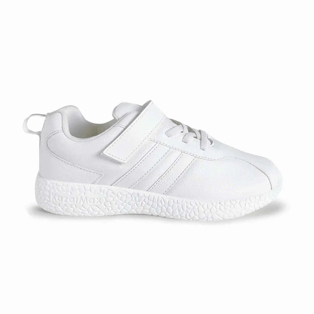 Sneakers Stores Skudo - Faux Leather White School Shoes