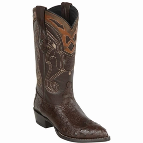 Hiking Boots Best Smooth Ostrich Brown Wingtip Cowboy Boots