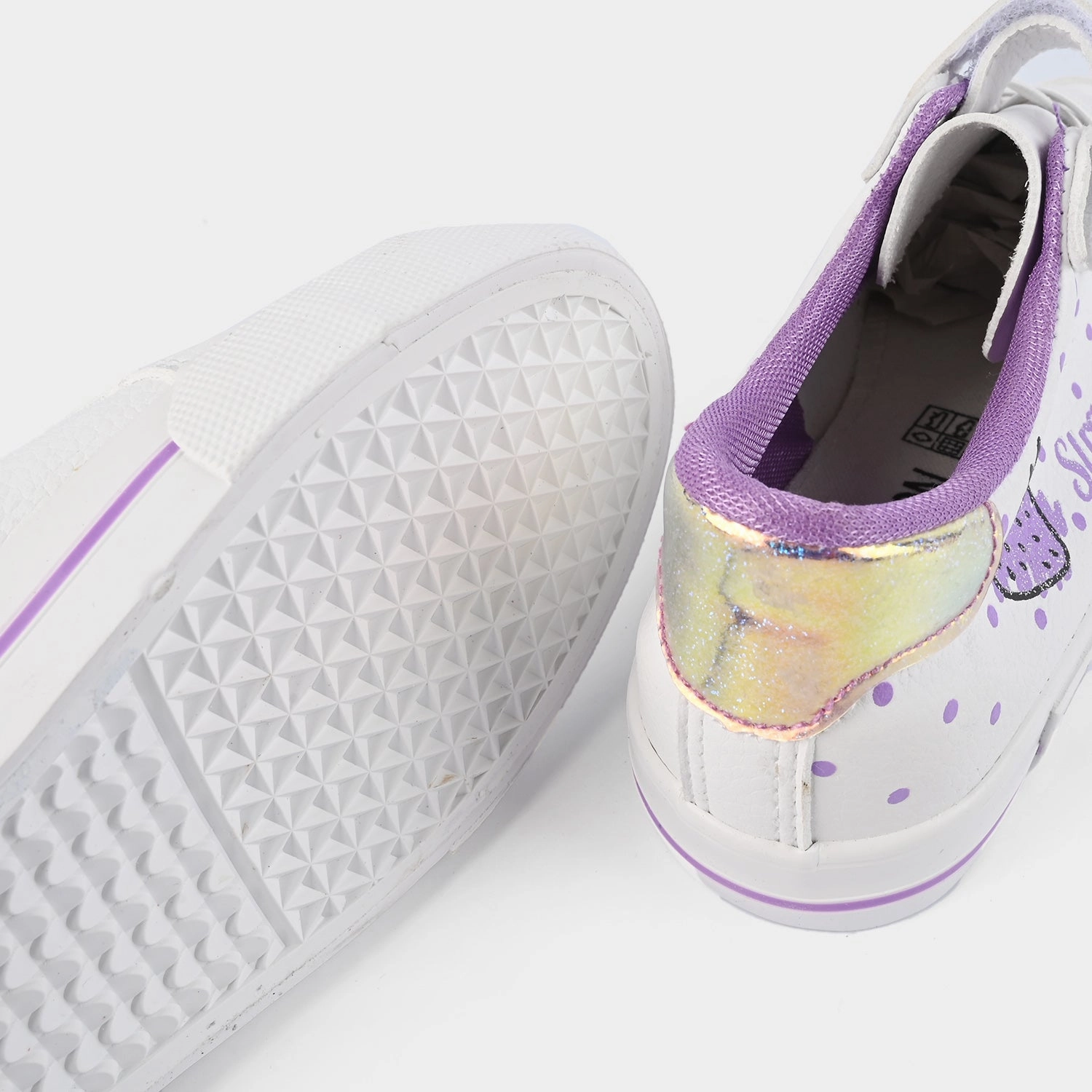 Moon Walking Girls Sneaker 5767-White/Purp