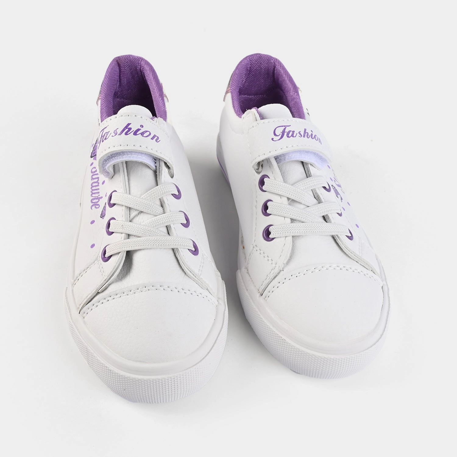 For Walking Best Winter Walking Girls Sneaker 5767-White/Purp