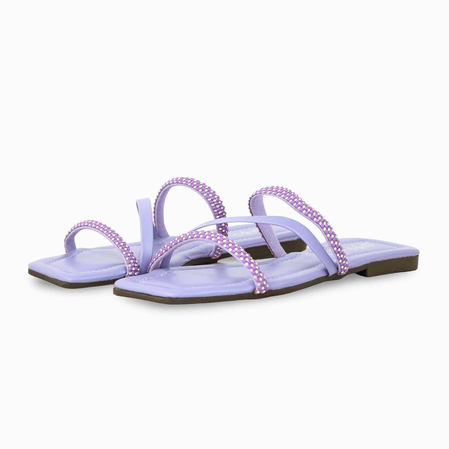 Lilac Casual Slipper CL1890 All Shoes Casual