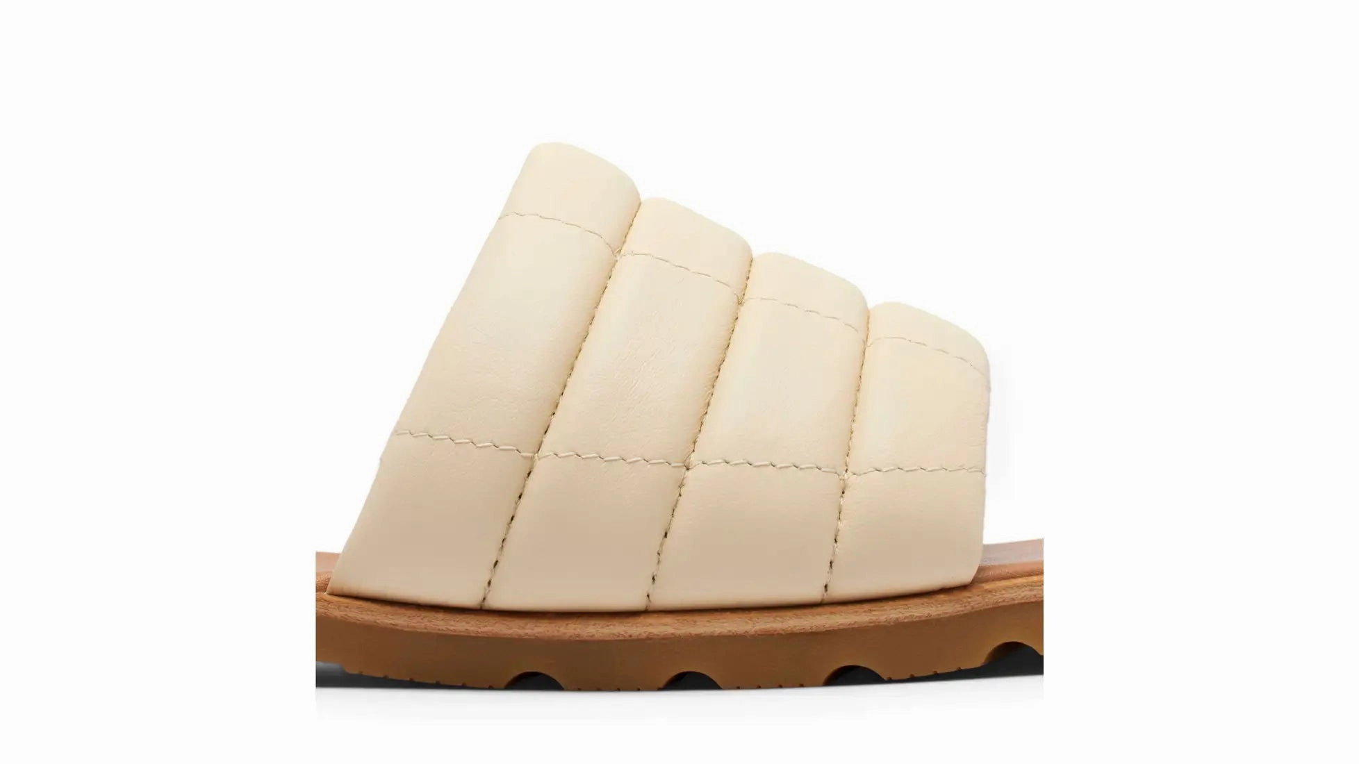 Toddler Hiking Shoes Sorel Women's Ella III Slide Flat Sandal | Honey White/Gum