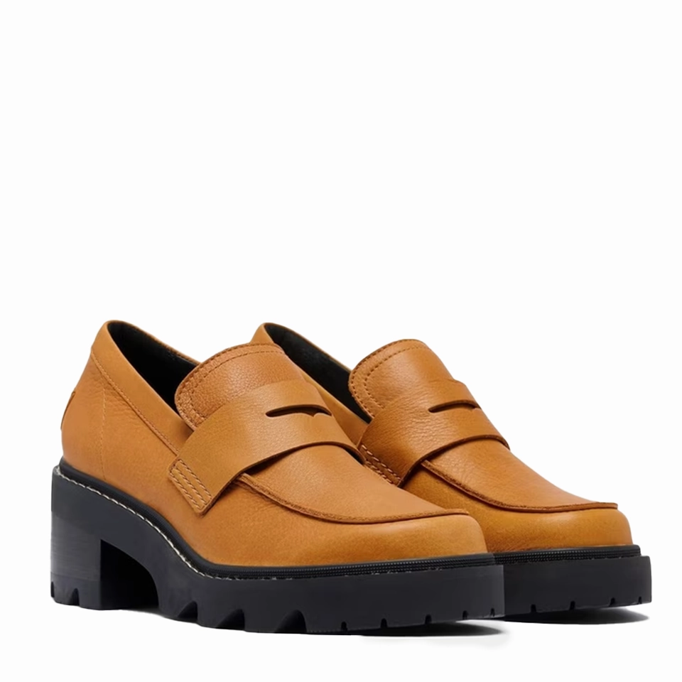 Sorel Women's JOAN NOW City Women's Loafer | Canyon Gold/Black Riva Event Waterproof Performance Hiking Shoe