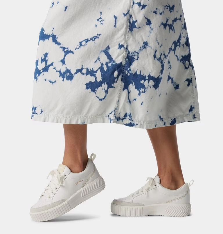 Sypes Low Leather Waterproof Hiking Shoes Sorel Women's ONA AVE Women's Low Waterproof Sneaker | Sea Salt/Bleached Ceramic