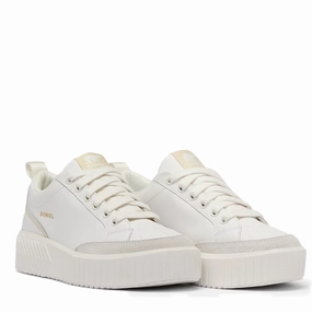 Sorel Women's ONA AVE Women's Low Waterproof Sneaker | Sea Salt/Bleached Ceramic Waterproof Shoes For Car Wash