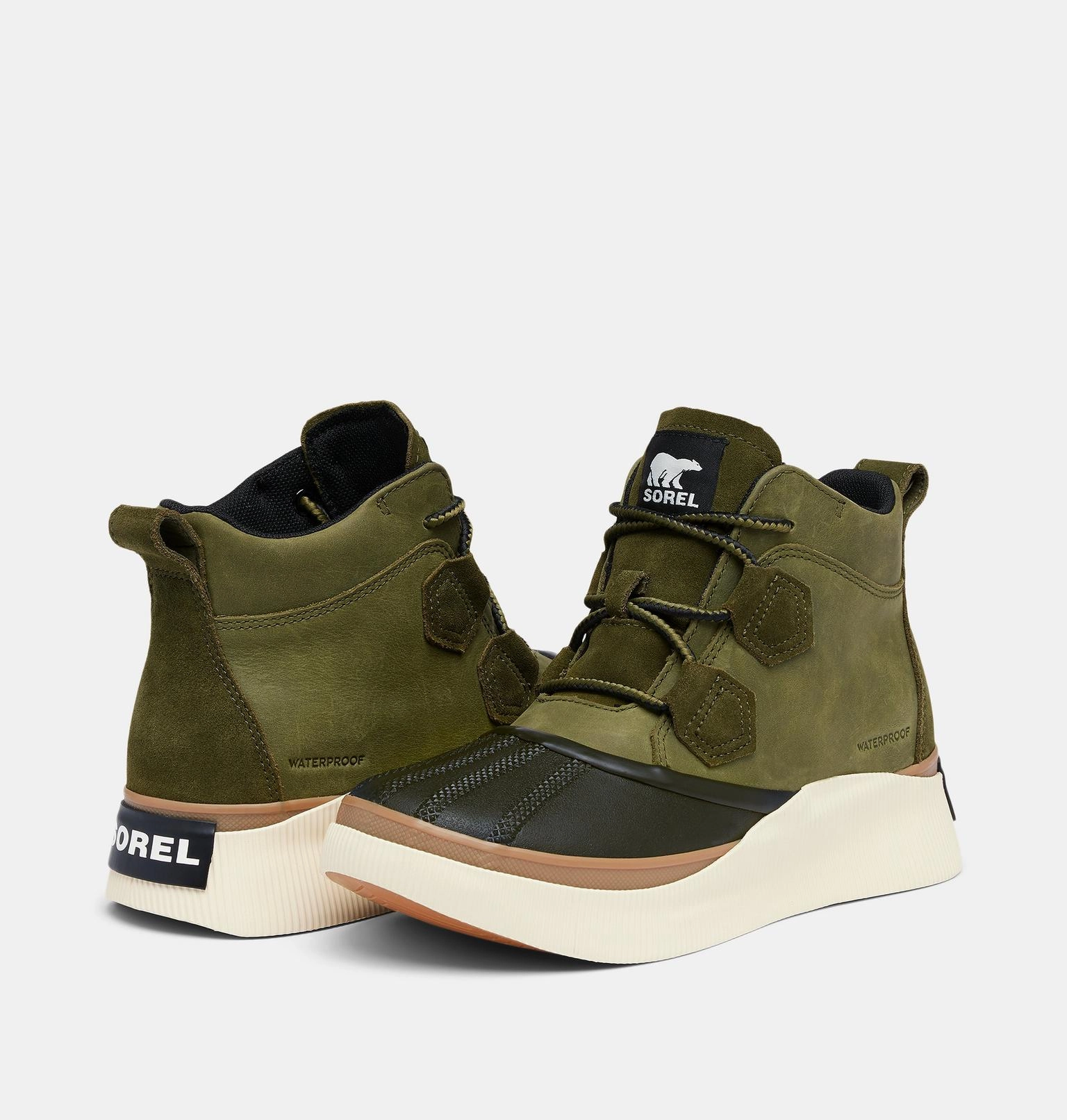 Waterproof Shoes For Summer Sorel Women's OUT N ABOUT IV Classic Waterproof Boot | Utility Green / Black