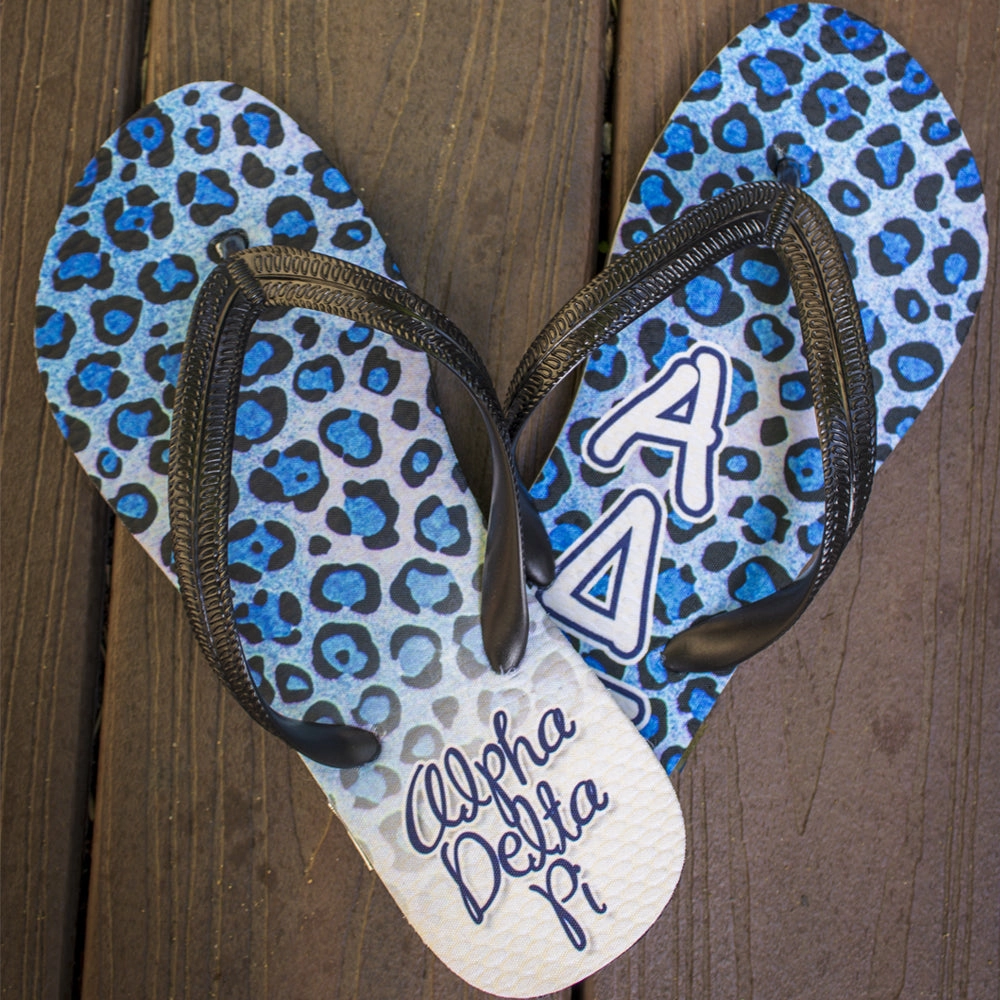 Flip Flops Bulk Order Sorority Cheetah Print Flip-Flops - SBL100 - SUB