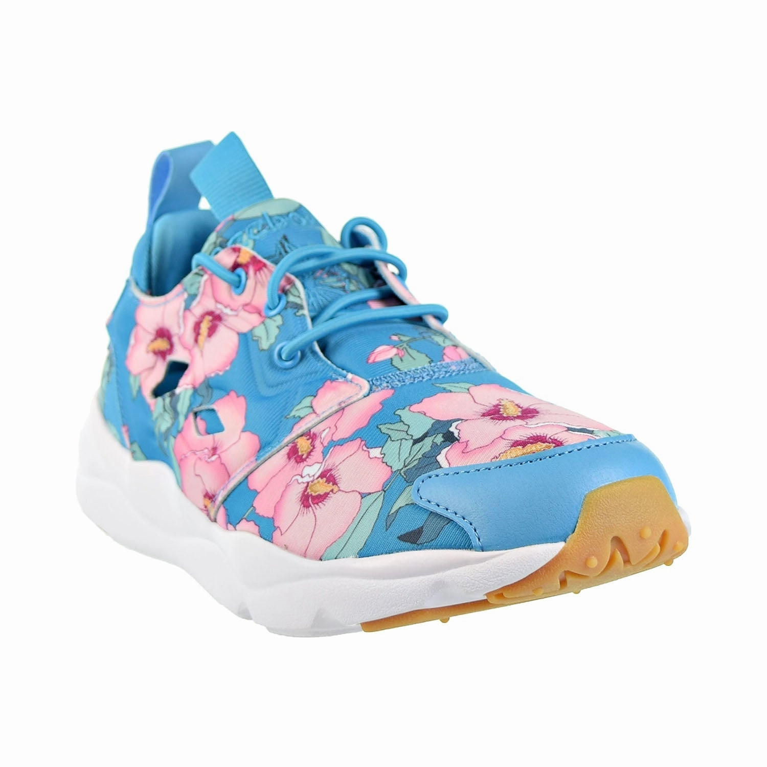 Road Vs Trail Running Shoes Reebok Furylite FG Floral Women's Shoes Flight Blue/Berry/Pink