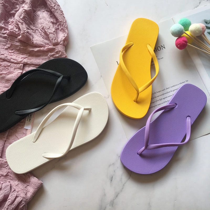 Women Bright Color Non-slip Fashion Casual Summer Flip Flops